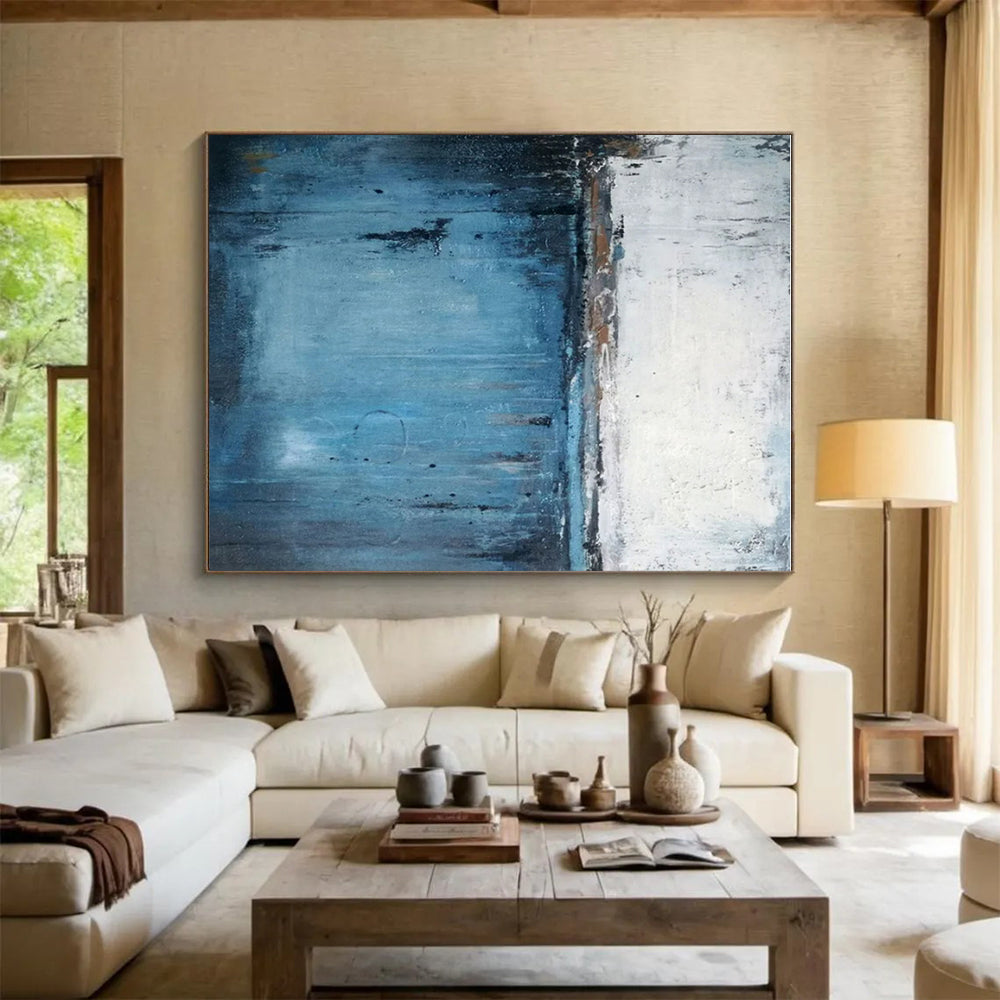 Extra-Large Modern Abstract Artwork for Co-Working Space Collaboration Areas