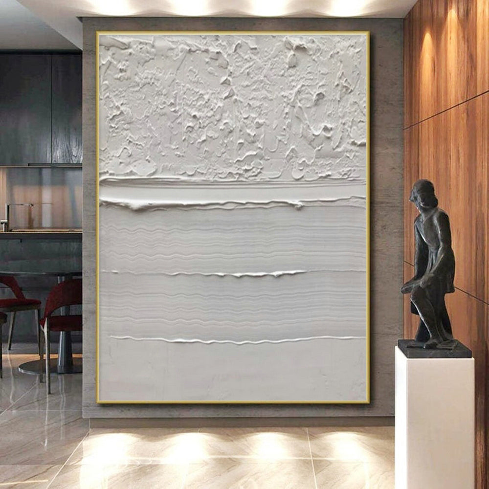 Monumental Hand-Painted Abstract Canvas for Kitchen Island Backdrop Wall LargeART0611