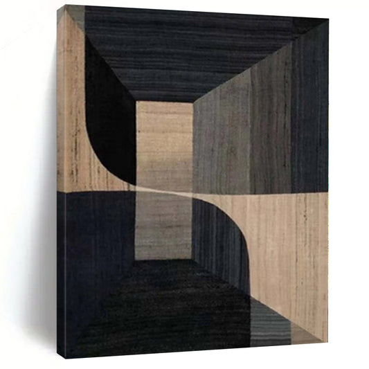Monumental Custom Abstract Canvas for Botanical Research Lab Interiors