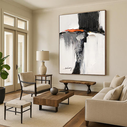 Oversized Modern Abstract Wall Art for Kitchen Island Focal Point