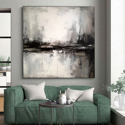Extra-Huge Hand-Brushed Abstract Painting for Home Music Studio Practice Wall LargeART0623