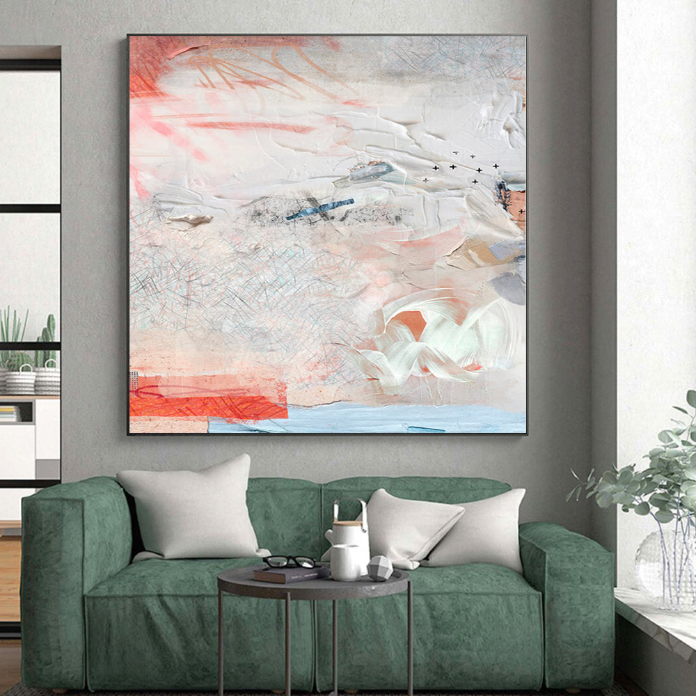 Oversized Custom Abstract Canvas for Retail Store Displays