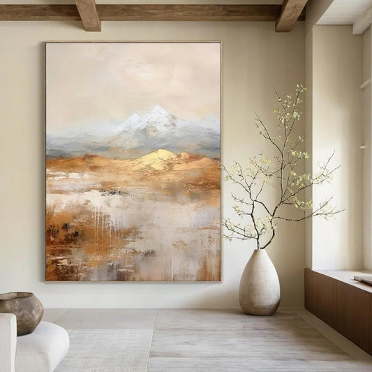 Super-Sized Hand-Painted Modern Abstract Wall Decor for Bedroom Reading Nooks