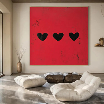 Extra-Huge Hand-Painted Modern Abstract Wall Decor for Urban Art Galleries