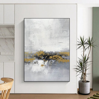 Super-Sized Custom Abstract Painting for Home Bar Back Wall