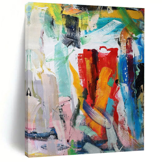 Extra-Large Made-to-Order Abstract Painting for Home Music Studio Wall
