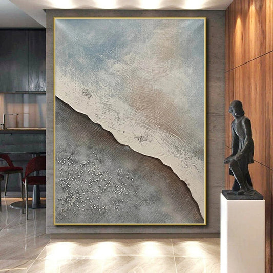 Immense Made-to-Order Abstract Painting for Home Music Room Instrument Display Areas