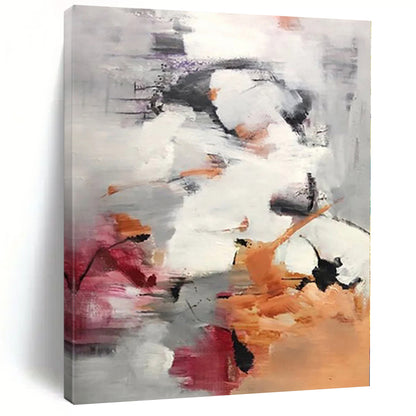 Oversized Custom Abstract Painting for Home Wine Cellar Tasting and Storage Feature Walls