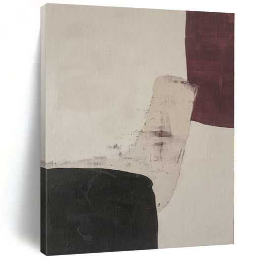 Grand Hand-Painted Abstract Canvas for Attic Living Spaces