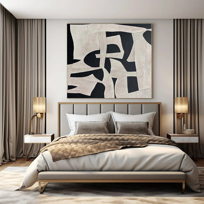 Oversized Handcrafted Abstract Canvas for Veterinary Clinic Waiting Rooms