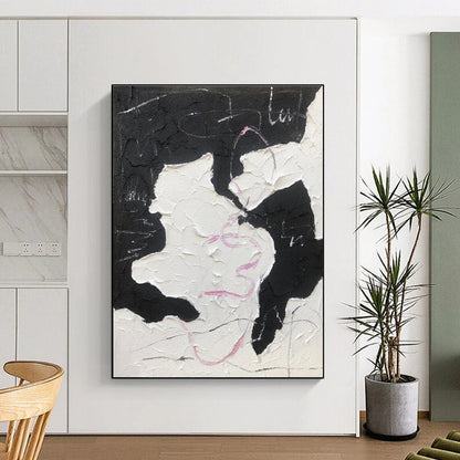 Oversized Modern Abstract Canvas for Home Music Studio Creative Backdrop