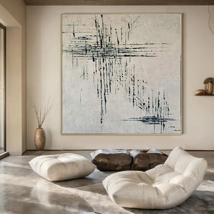 Hand-Painted Personalized Abstract Mural for Office Shipping and Receiving Areas