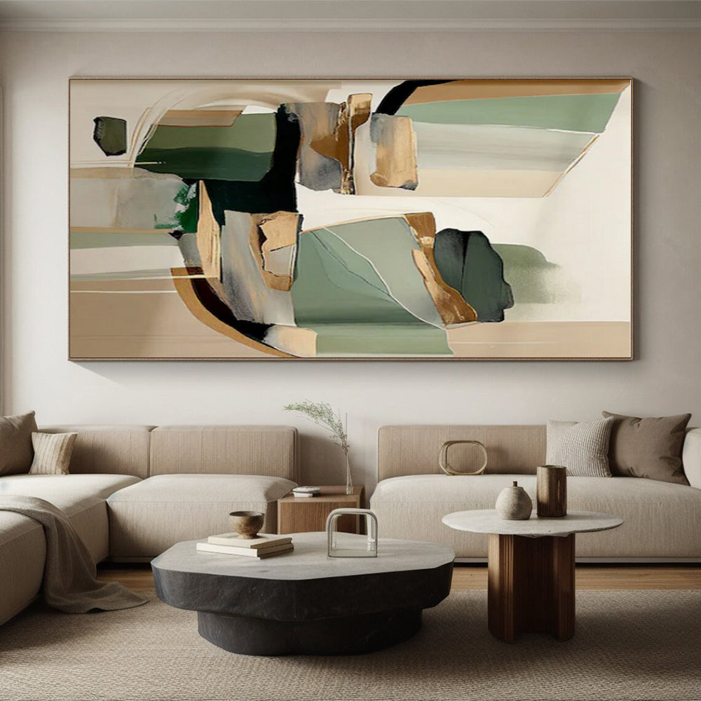 Giant Contemporary Abstract Art for Bathroom Spa-Like Ambiance in Modern Bathrooms