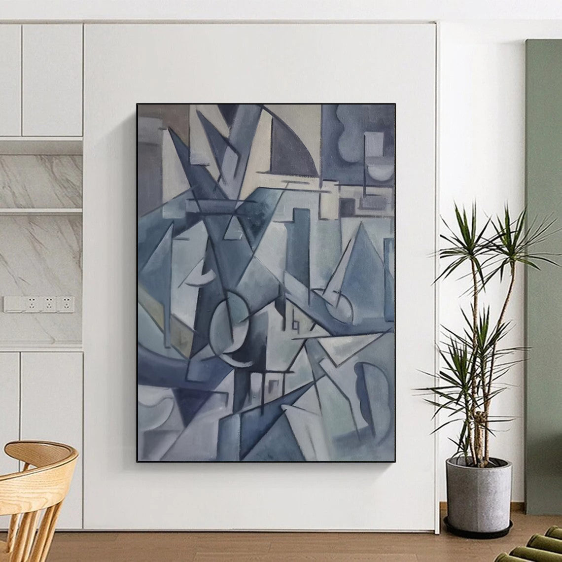 Gigantic Bespoke Abstract Painting for Living Room Archway Feature