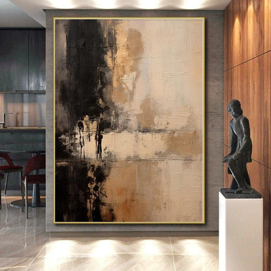 Oversized Custom Abstract Wall Art for Laundry Room Feature Walls