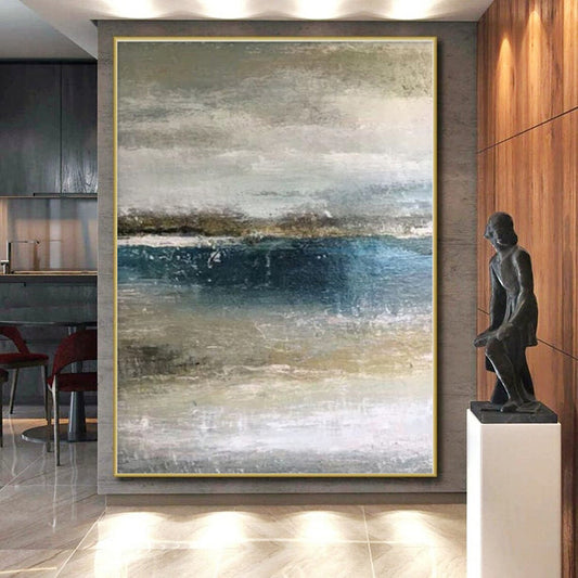 Custom Giant Hand-Painted Abstract Painting for Home Bar Back Wall LargeART0590