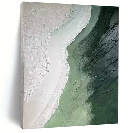 Large-Scale Hand-Painted Modern Abstract Wall Art for Yoga Studio Meditation Rooms