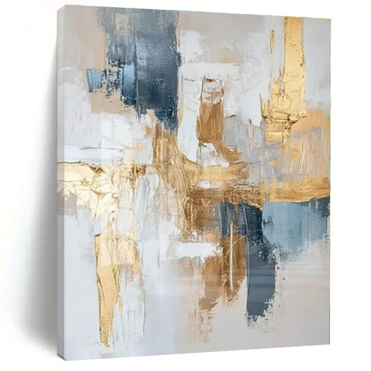 Modern Minimalist Hand-Painted Abstract Art for Executive Office Desks