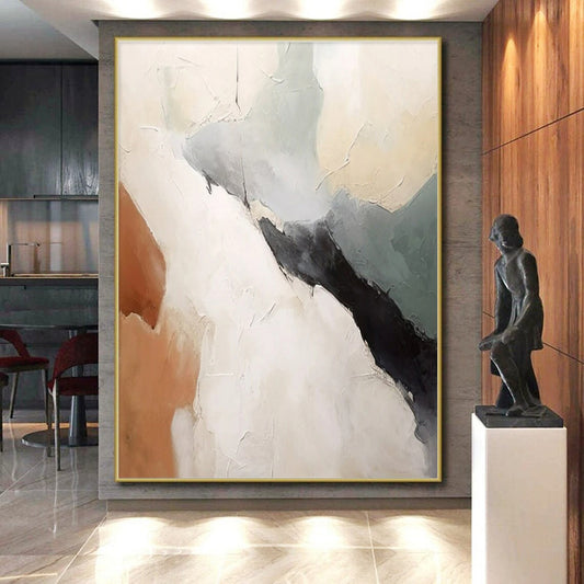 Large-Scale Modern Abstract Wall Art for Yoga Studio Meditation Rooms