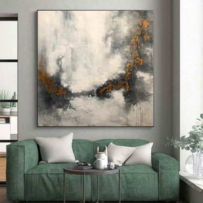 Enormous Custom Abstract Canvas for Pet Nook Feature Wall