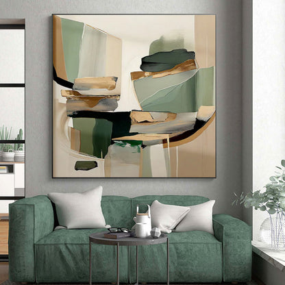 Giant Contemporary Abstract Art for Bathroom Spa-Like Ambiance in Modern Bathrooms