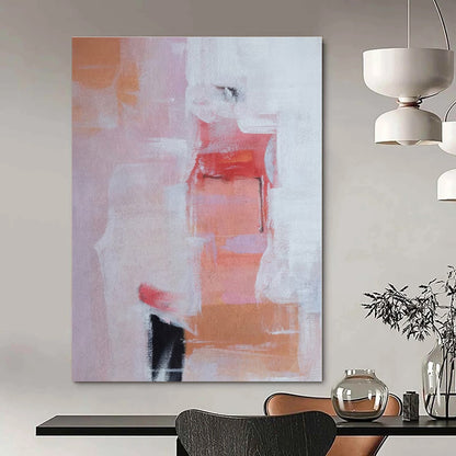Large-Scale Hand-Painted Abstract Mural for Bedroom & Hallway