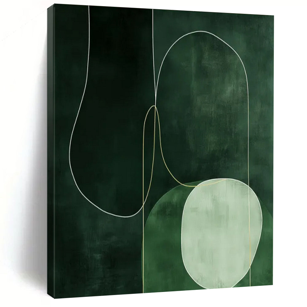 Large Hand-Painted Contemporary Abstract Canvas for Family Reunion Banquet Halls