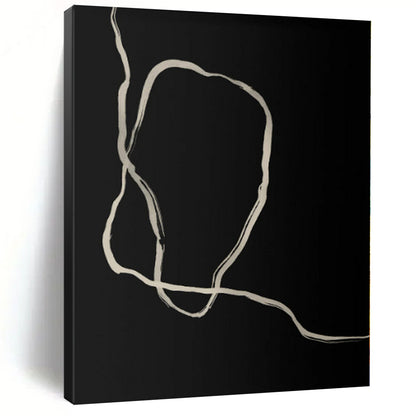 Oversized Custom Abstract Painting for Home Office Breakout Areas