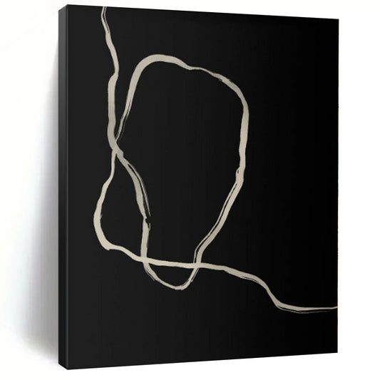 Oversized Custom Abstract Painting for Home Office Breakout Areas
