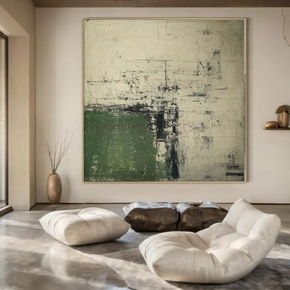 Oversized Abstract Wall Art for Home Gym Interiors - Custom Resin on Canvas