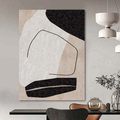 Showstopping Hand-Painted Abstract Art for Living Room Entryways