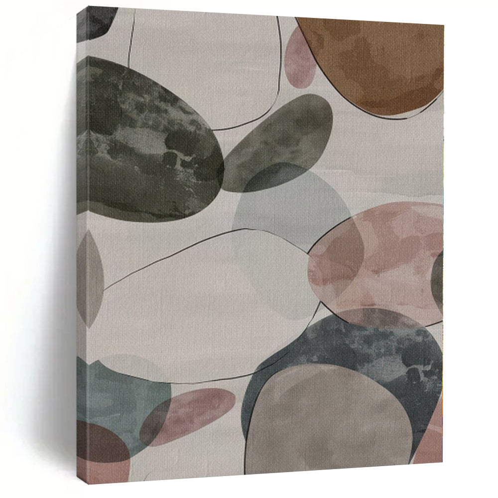Monumental Custom Abstract Canvas for Greenhouse Interior Walls