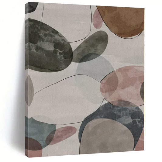 Monumental Custom Abstract Canvas for Greenhouse Interior Walls