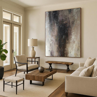 Enormous Made-to-Order Abstract Wall Art for Entryway Hall