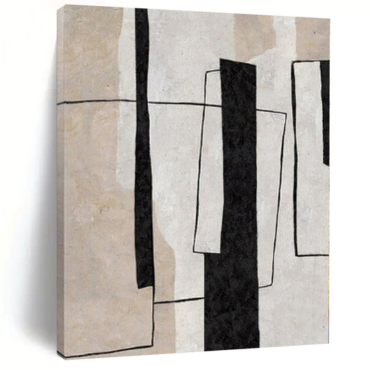 Extra-Vast Hand-Painted Modern Abstract Artwork for Living Room Behind Sideboards