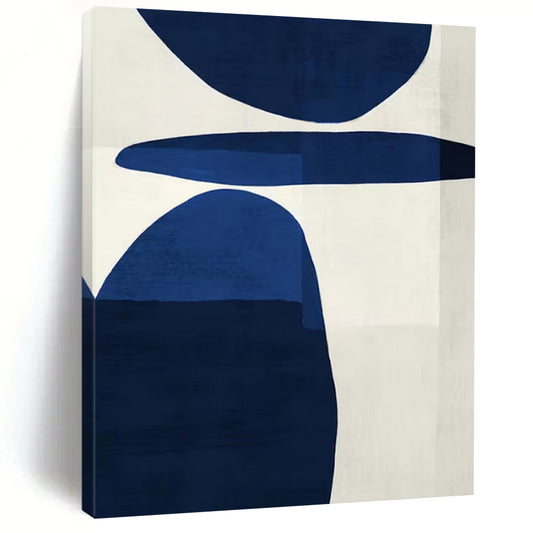 Hand-Painted Extra-Large Abstract Canvas for Family Living Room Feature Walls