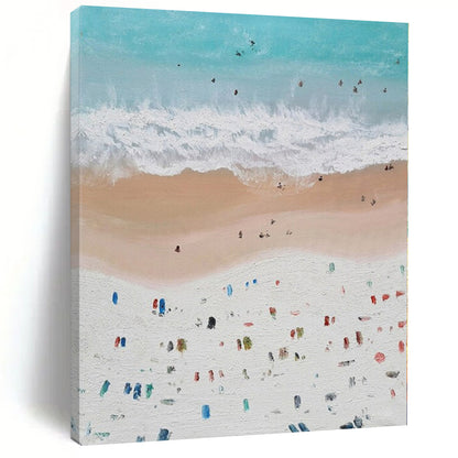 Extra-Huge Hand-Painted Modern Abstract Canvas for Living Room Above Fireplace Mantels