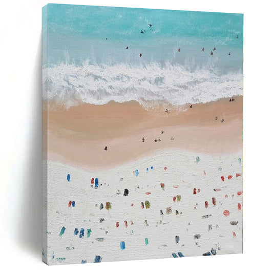 Extra-Huge Hand-Painted Modern Abstract Canvas for Living Room Above Fireplace Mantels