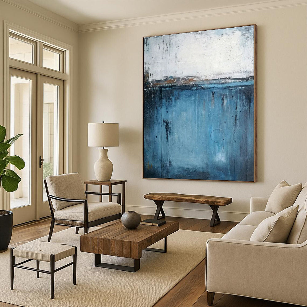 Extra-Large Modern Abstract Artwork for Co-Working Space Collaboration Areas