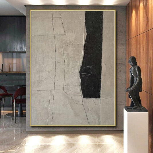Immense Hand-Painted Abstract Wall Art for Home Craft Room Feature Walls
