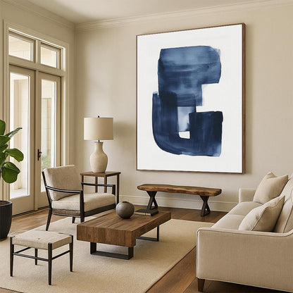 Huge Modern Abstract Canvas for Contemporary Home Craft Room Cutting Table Wall