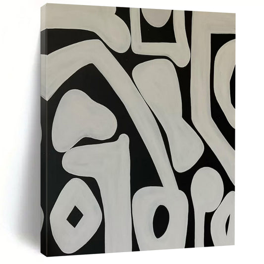 Gigantic Hand-Painted Modern Abstract Canvas for High-End Villa Living Rooms