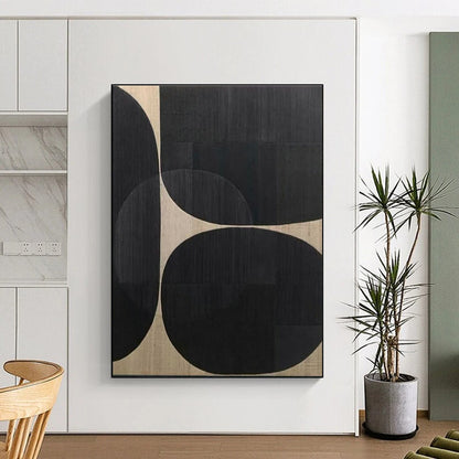 Custom Oversized Hand-Painted Abstract Canvas for Attic Living Space Feature Wall LargeART0595