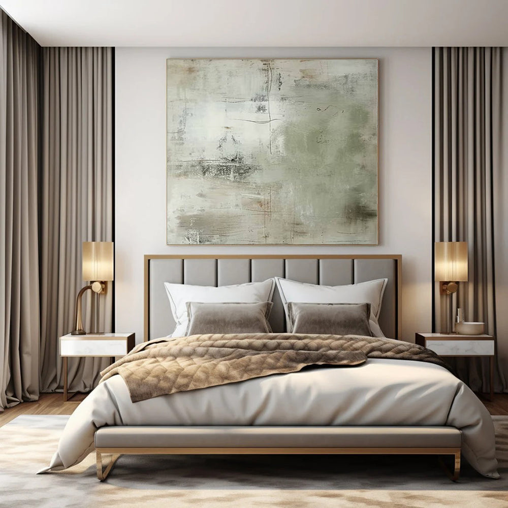 Hand-Painted Bespoke Abstract Canvas for Bedroom and Living Room