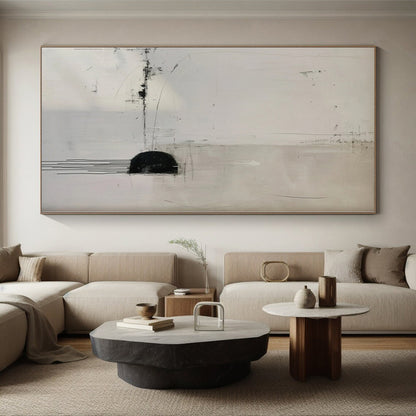 Monumental Custom Abstract Art for Master Bedroom Walk-in Closet Entrances
