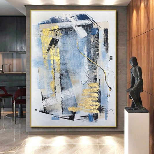 Immense Made-to-Order Abstract Canvas for Kitchen Pantry Feature Walls
