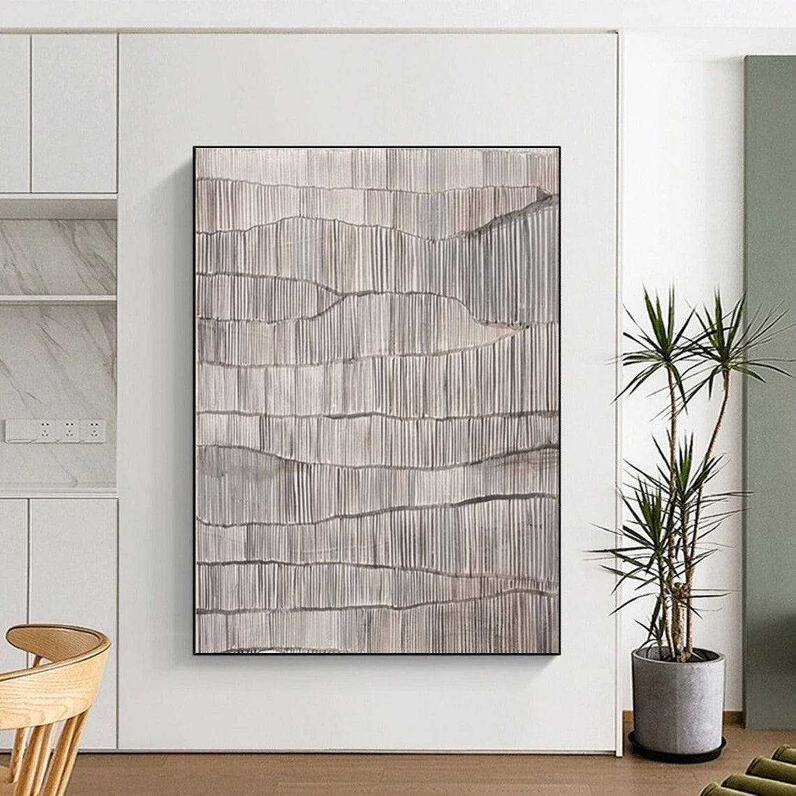 Huge Abstract Canvas for Home Craft Room Cutting Table Wall