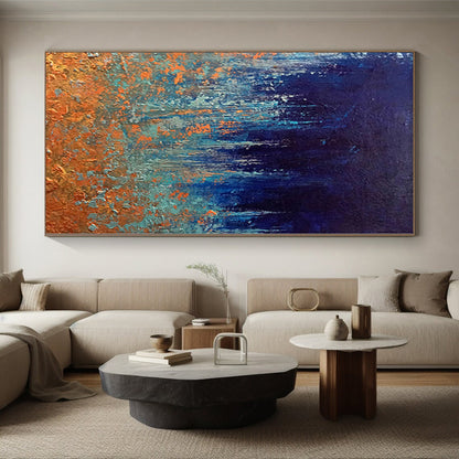 Immense Abstract Medieval Art - Commissioned Mixed Media for Historical Castle Hotels