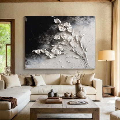 Custom Giant Hand-Painted Abstract Art for Sunroom Garden View Wall LargeART0580