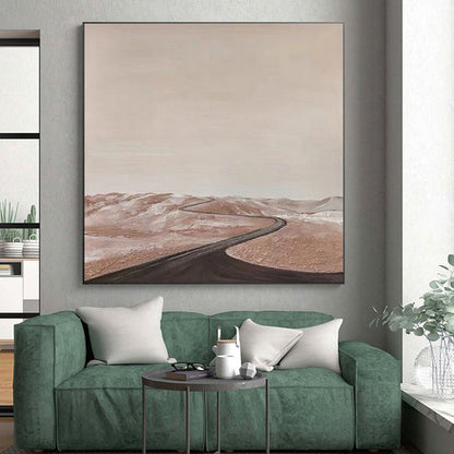 Large-Scale Abstract Canvas for Dining Room Wall Decor LargeART0665